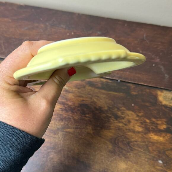 FiestaWare Creamer Sugar Tray ONLY‎ Figure 8 Dish 10" Light Yellow 1986 - 2002 - Picture 5 of 7